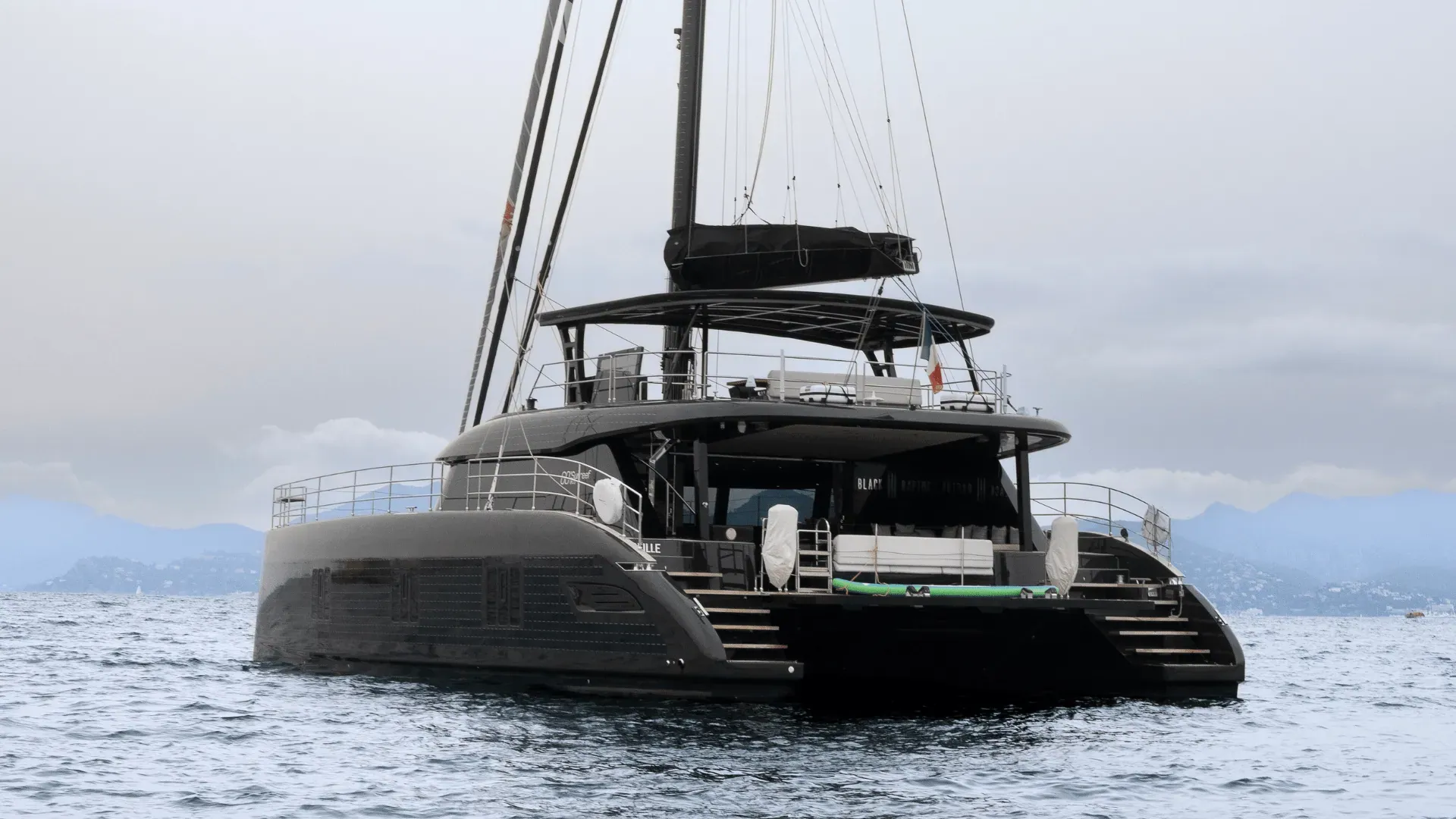 Black Raptor at anchor