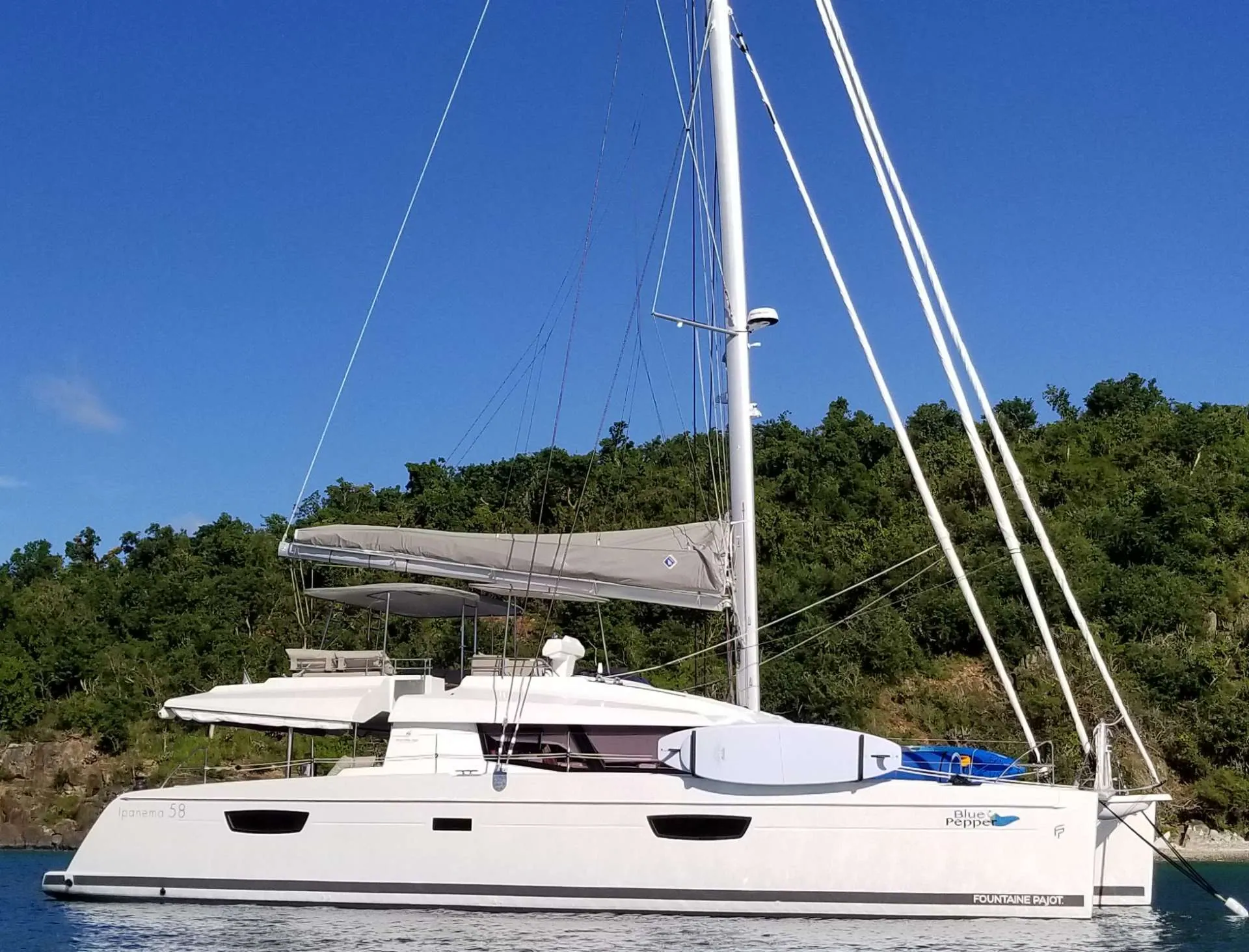 Blue Pepper at anchor