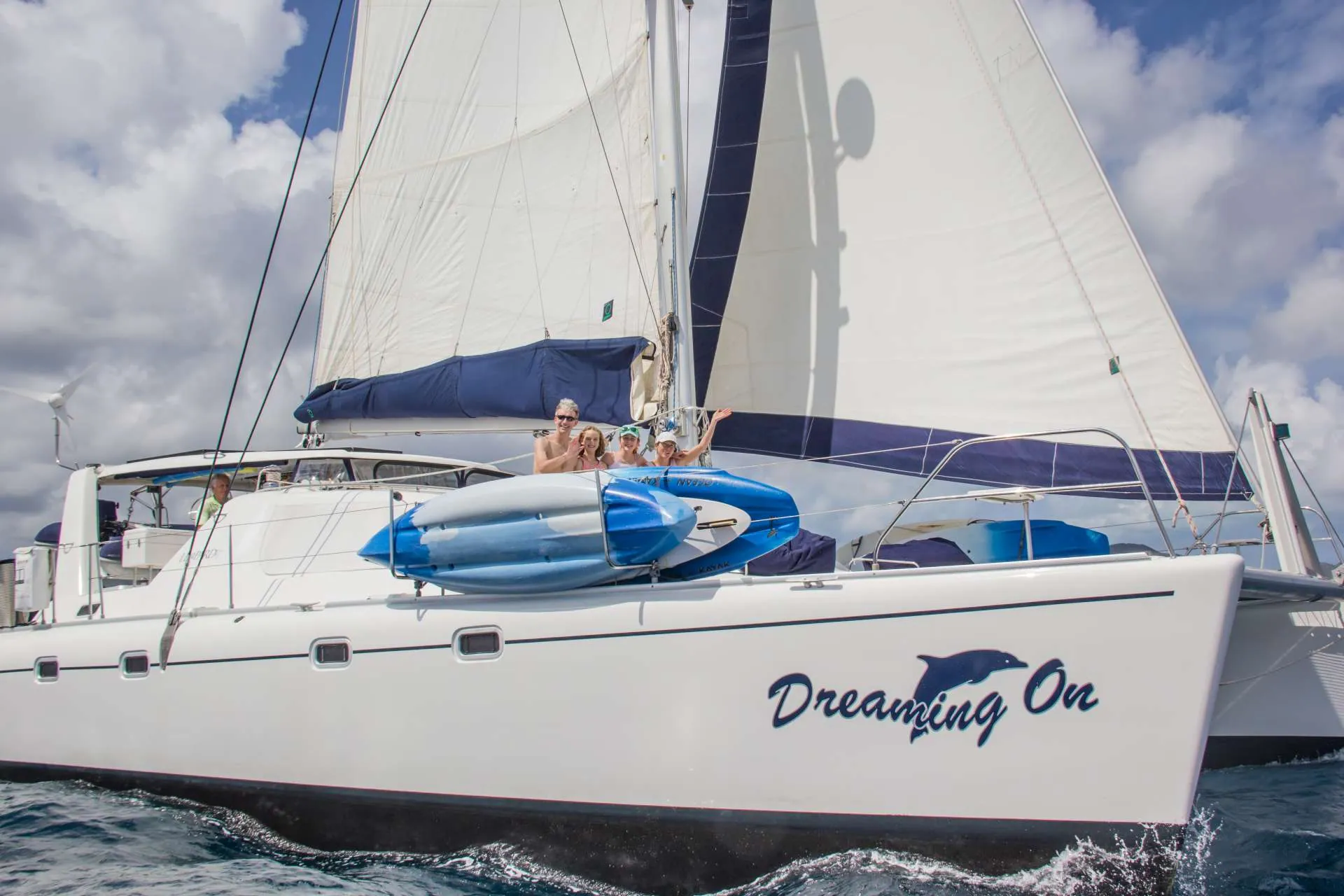 Dreaming On at anchor