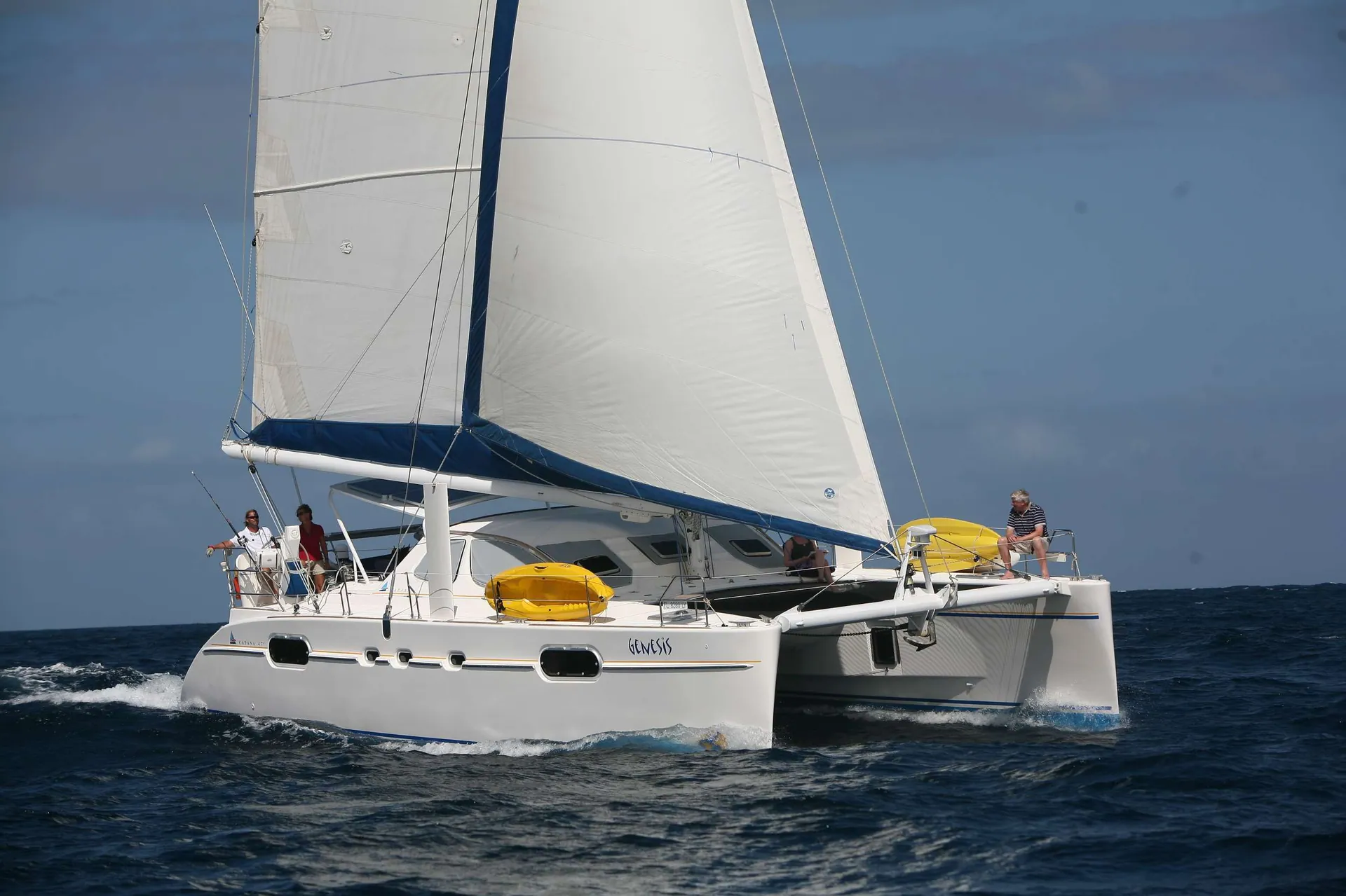 Genesis at anchor
