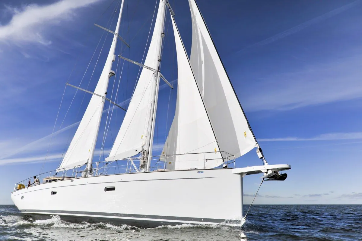 Helene at anchor