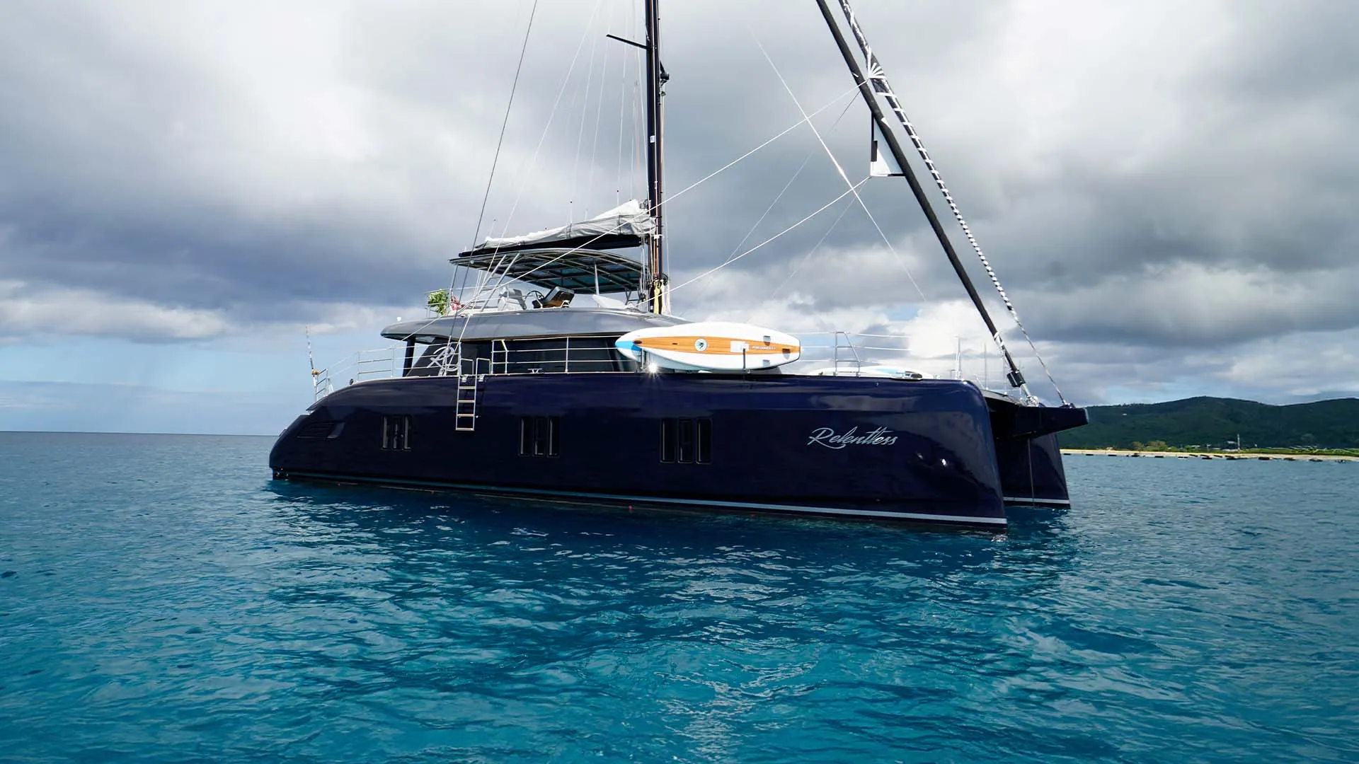 Relentless at anchor