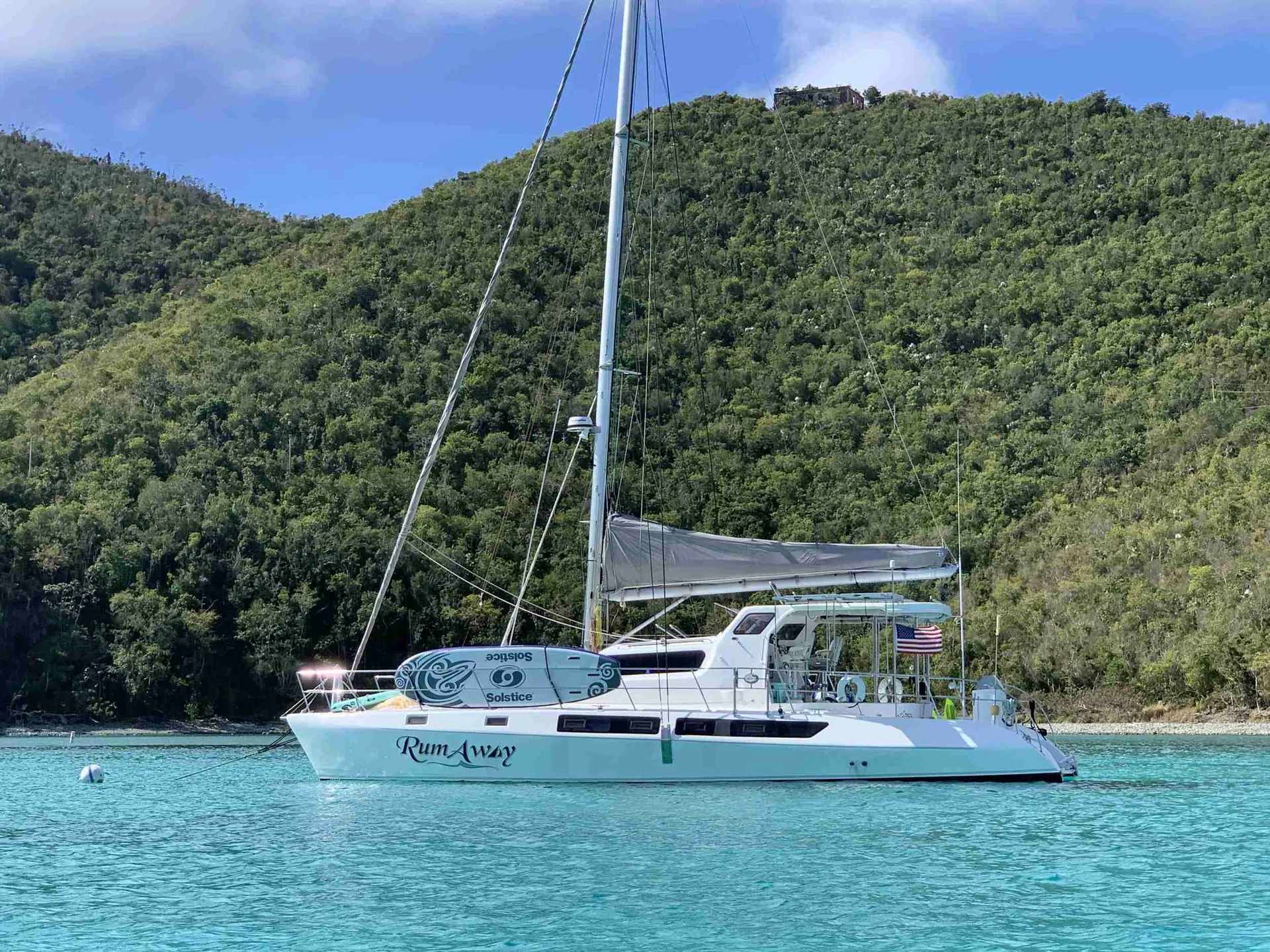 Rumaway at anchor