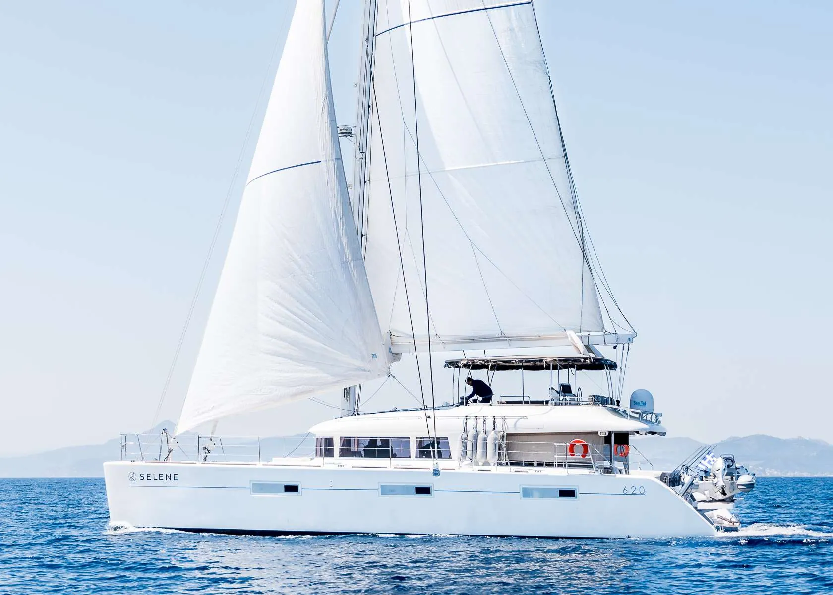 Selene at anchor