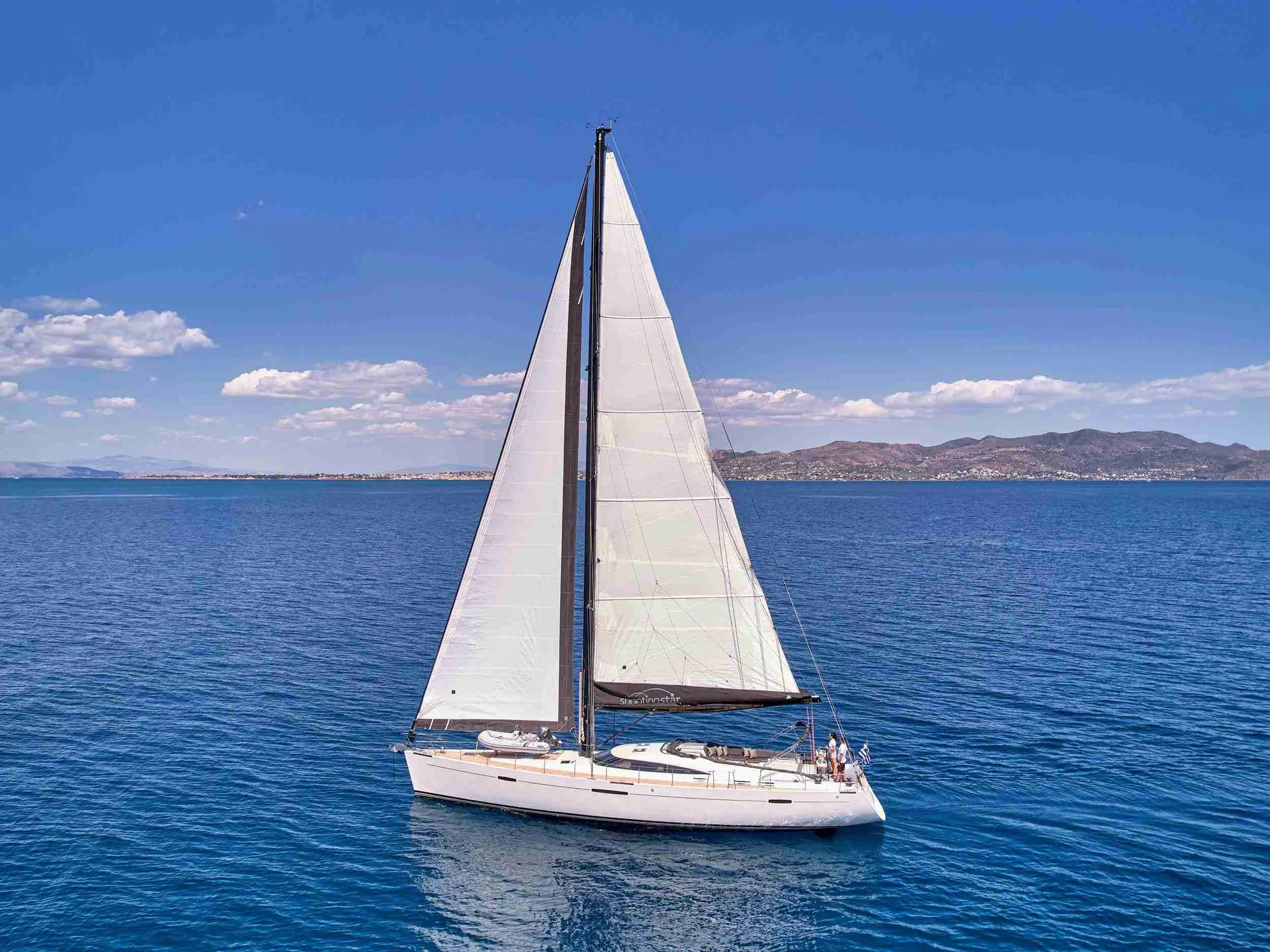 Shooting Star at anchor