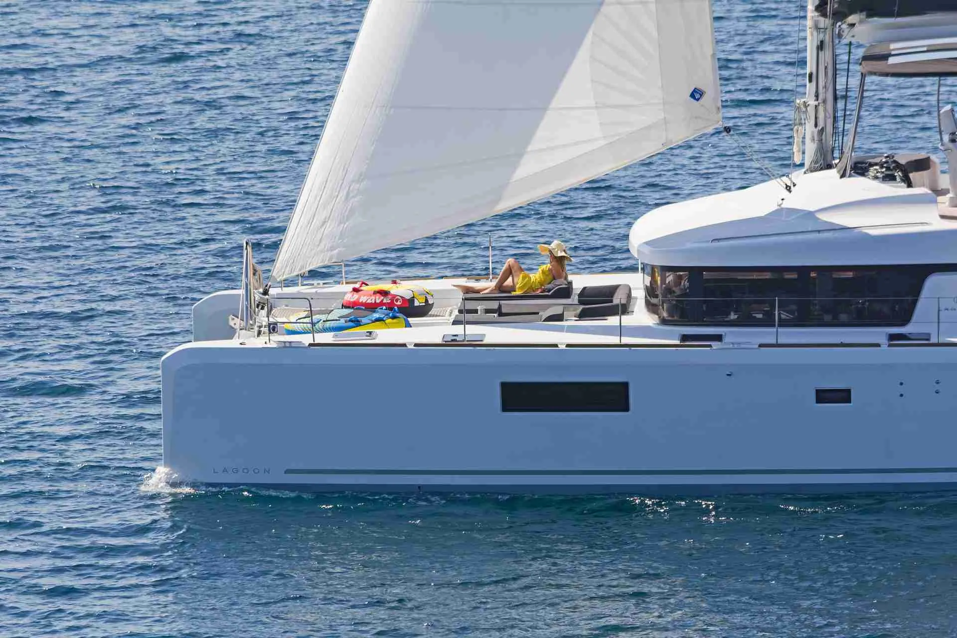 Summer Star at anchor