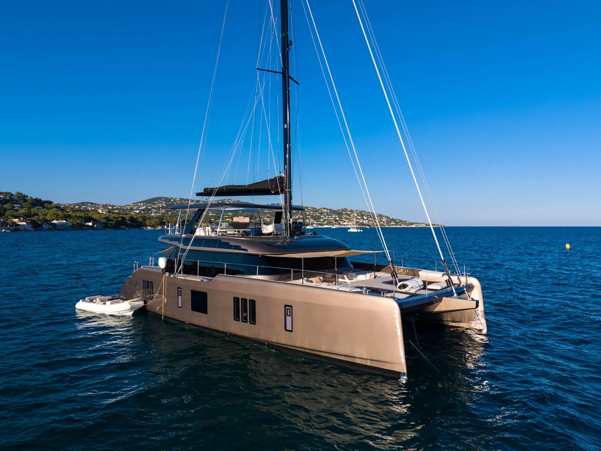 Aura at anchor