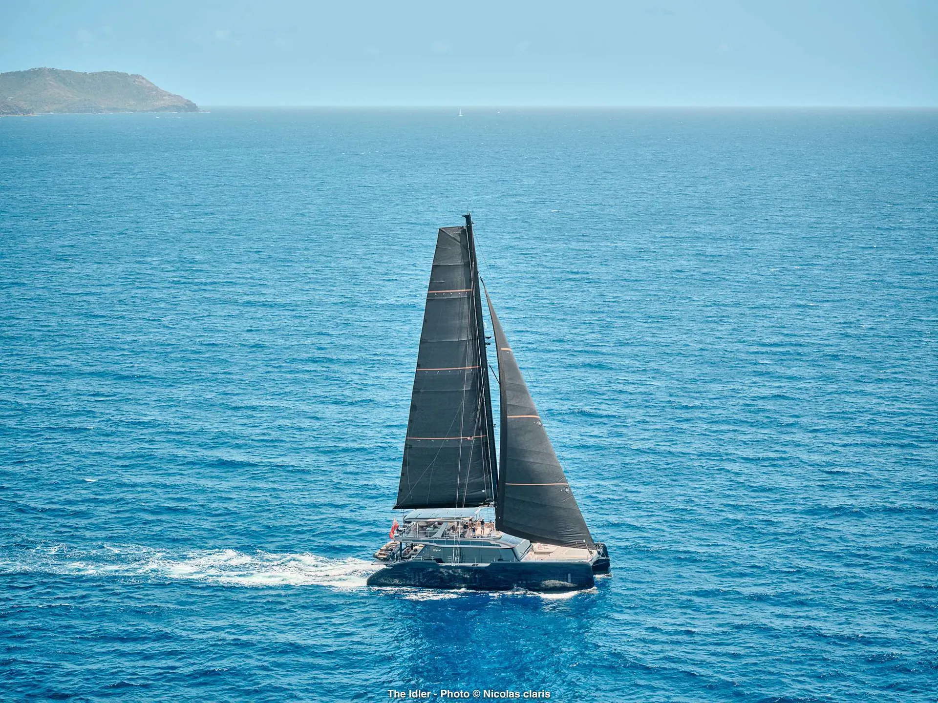 The Idler at anchor