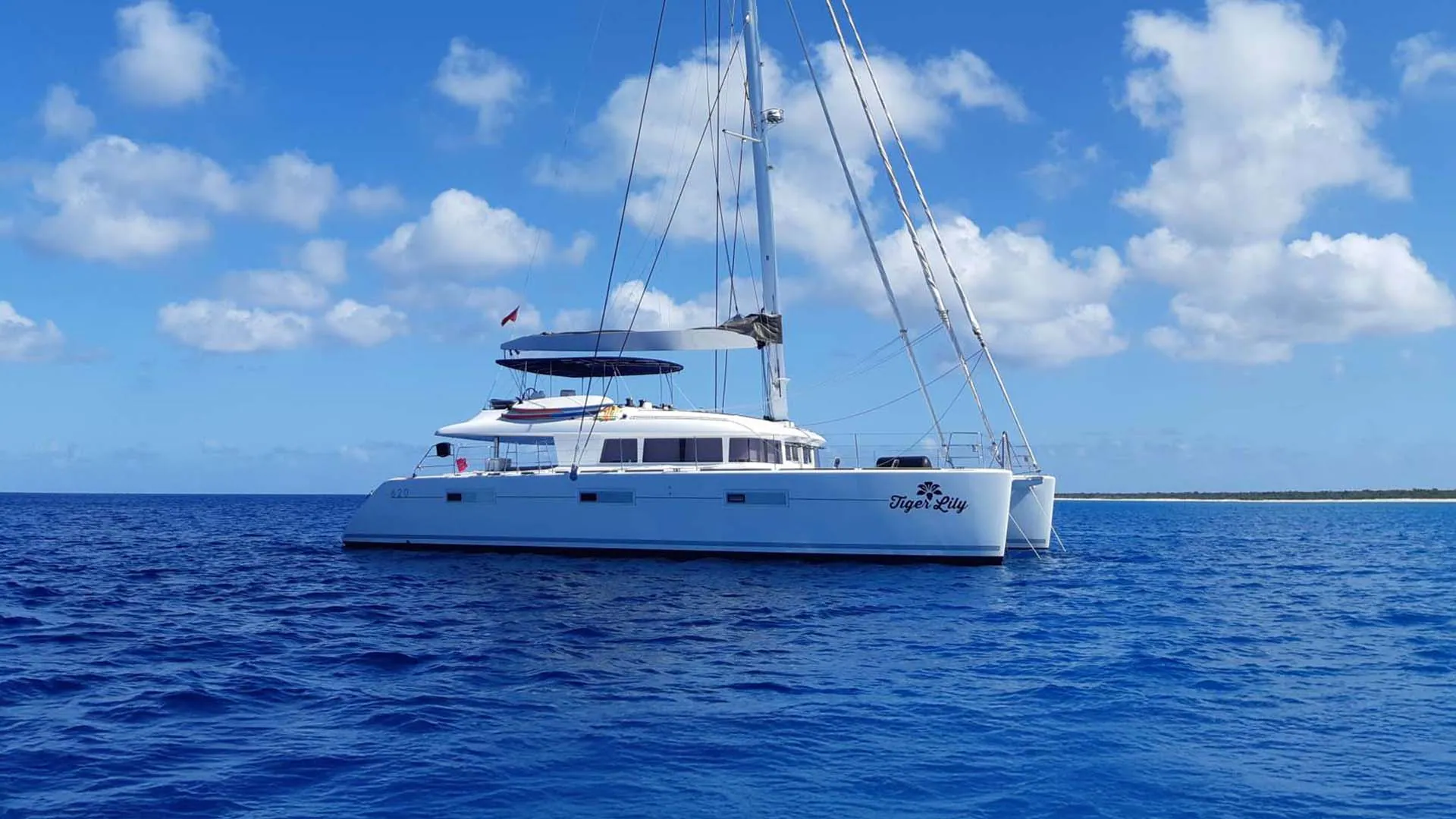 Tiger Lily at anchor