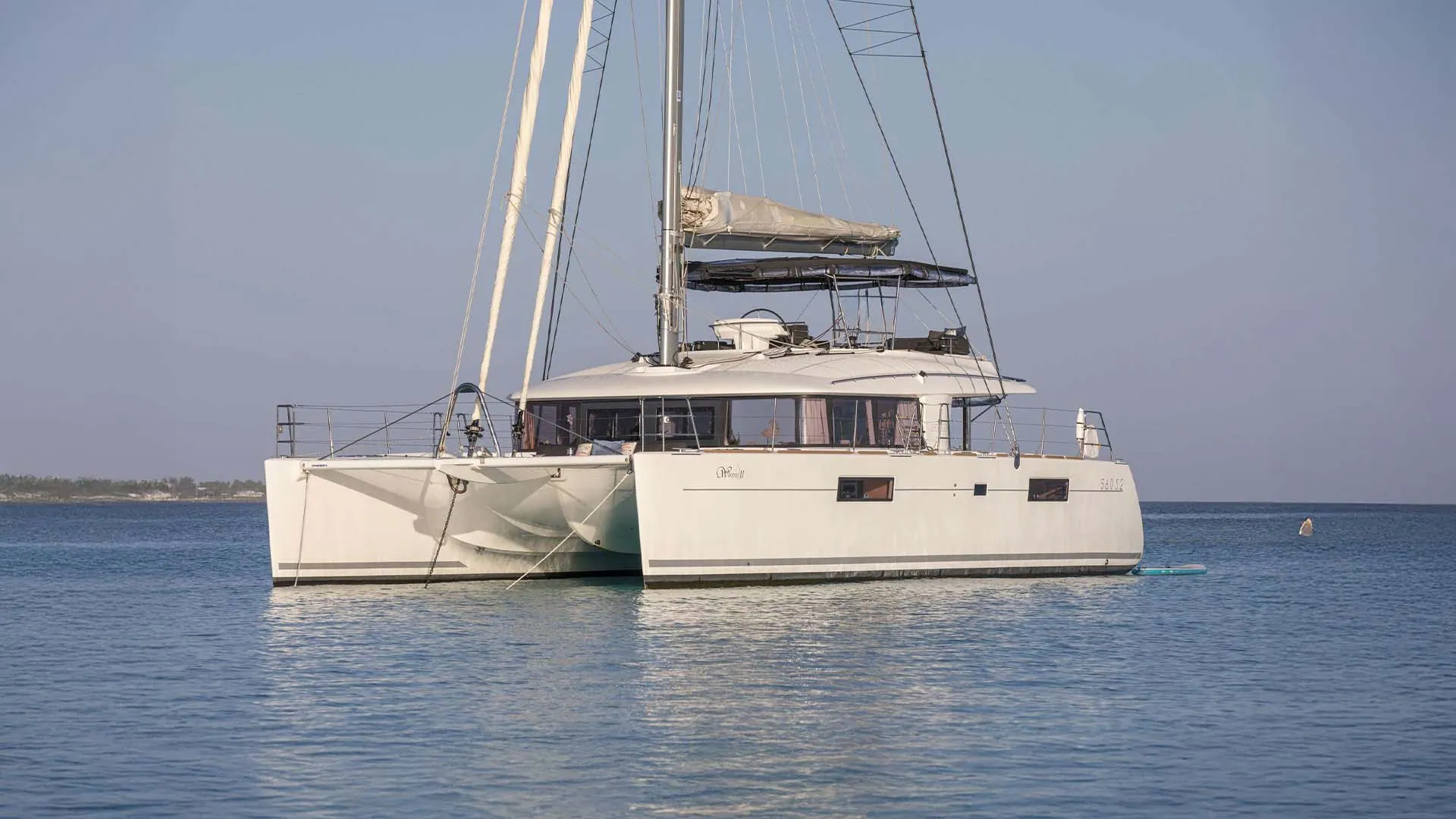 Whispers Ii at anchor